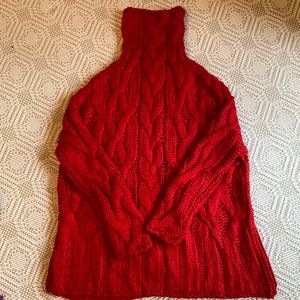 Zara oversized red sweater, M